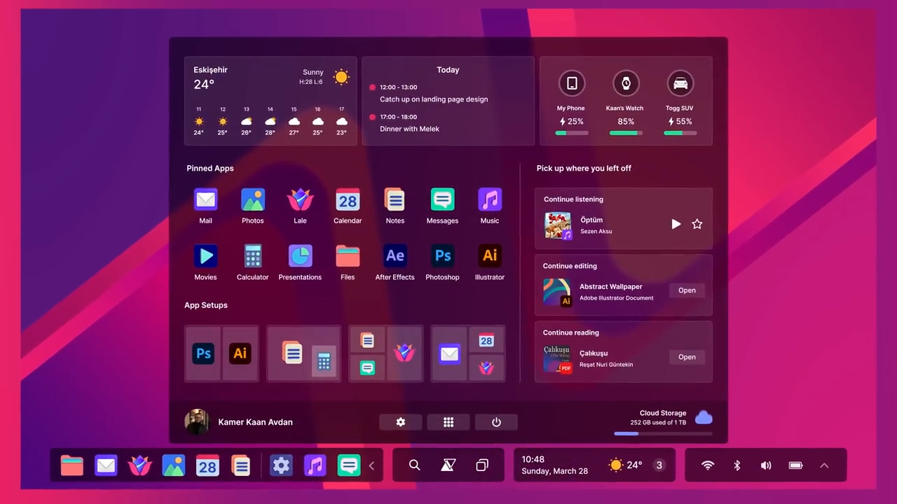 avdanos linux desktop environment